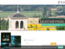 Tablet Screenshot of montmeyran.fr